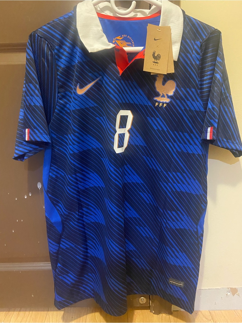 Nike France Men's Blue Tchouameni #8 Football Jersey